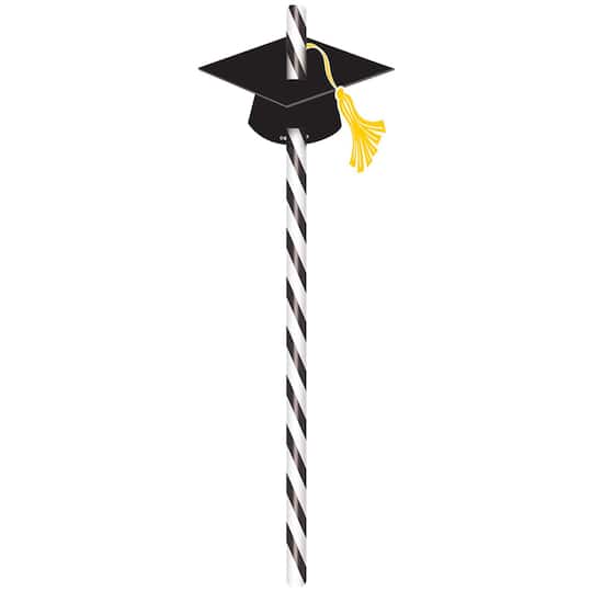 Graduation Straws With Caps